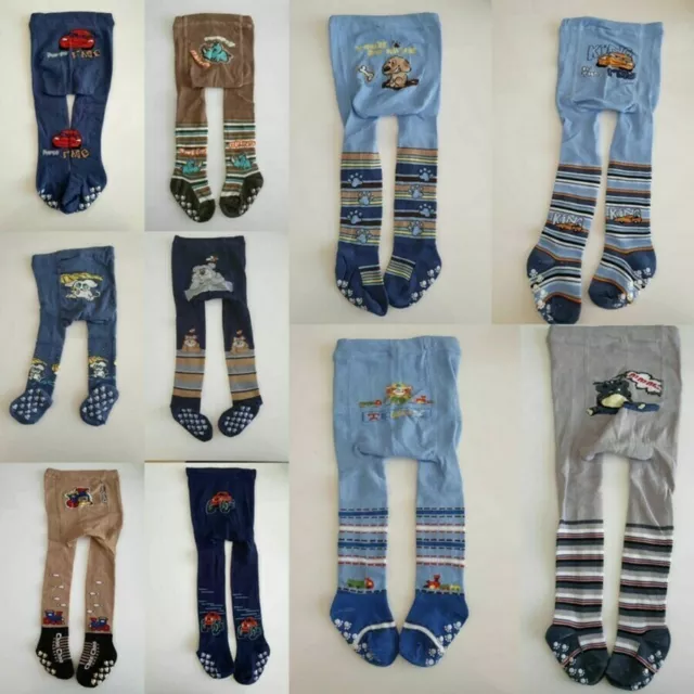 2er Pack Baby Strumpfhosen Anti-Rutsch-Socken Jungen Winter Noppen ABS- Sohle