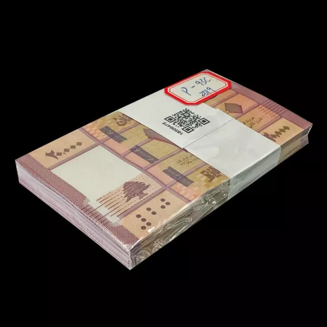 Bundle 100 PCS, Lebanon 20000 Livres, 2019, P-93, UNC