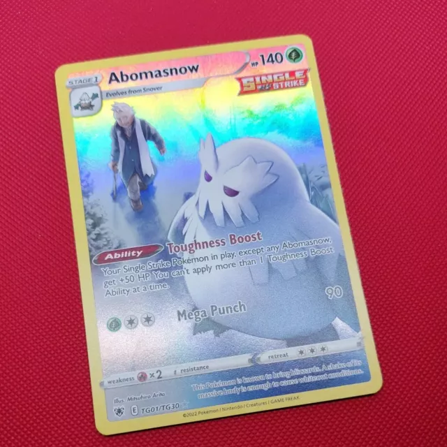 TG01/TG30 Abomasnow Rare Holo Pokemon TCG Card Astral Radiance Trainer Gallery