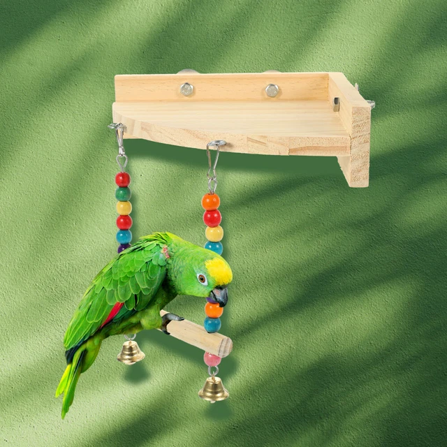 Vogelspielplatz Vogel Sittich Vogel Kauen Spielzeug Papagei Barsch 2
