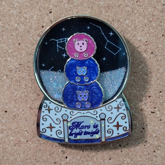 Pygmy Puff Shaker Pin - Harry Potter Snowglobe - Mars Astronomy Stars - Fidget 