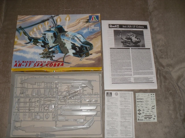 Hélicoptère Cobra AH-1G/F/T Armour 1/48 - Maquette Occasion, Boîte Abîmée