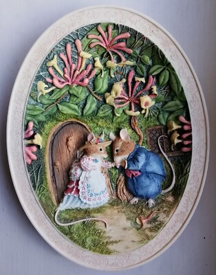 Bunzlauer Keramik - Piatto da portata ovale in ceramica  35,5 x 20,7 x 4,4 cm  motivo 8