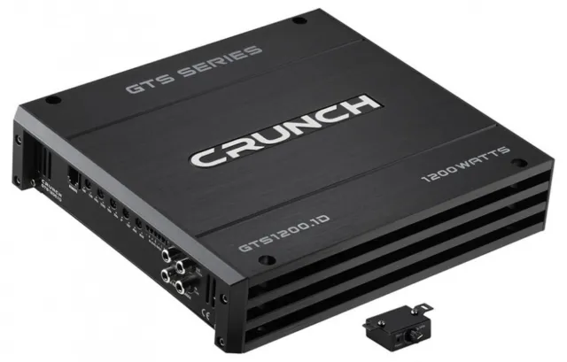 CRUNCH GTS1200.1D Digitale Endstufe Monoblock Verstärker Class D 600 WRMS