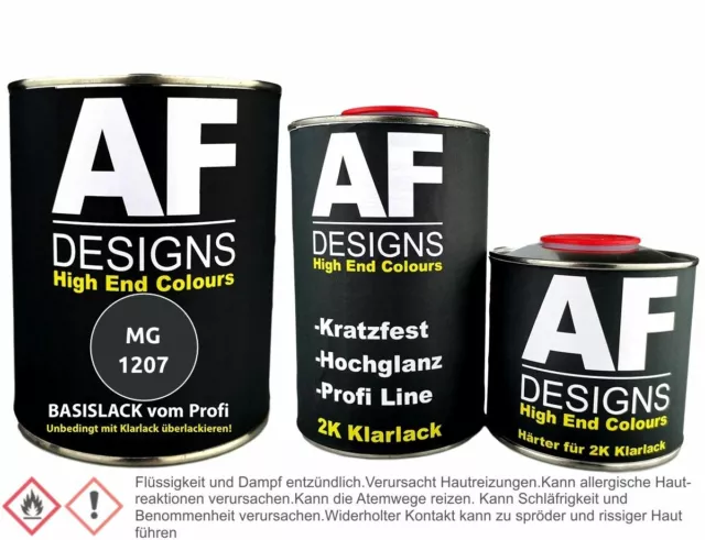 Autolack für MG 1207 Charcoal Metallic 1,25L Klarlack Set