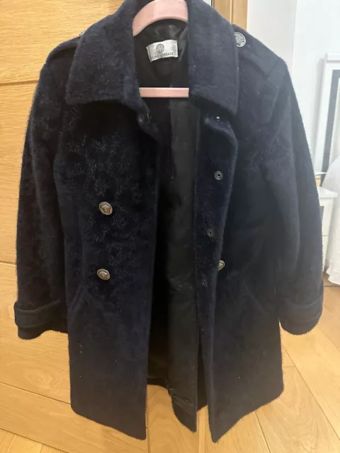 Young Versace Navy Coat Age 6