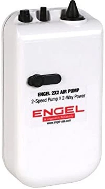 Coolers ENG-AP Lightweight Portable Live Bait 2 Speed Aerator Pump with 12V Powe