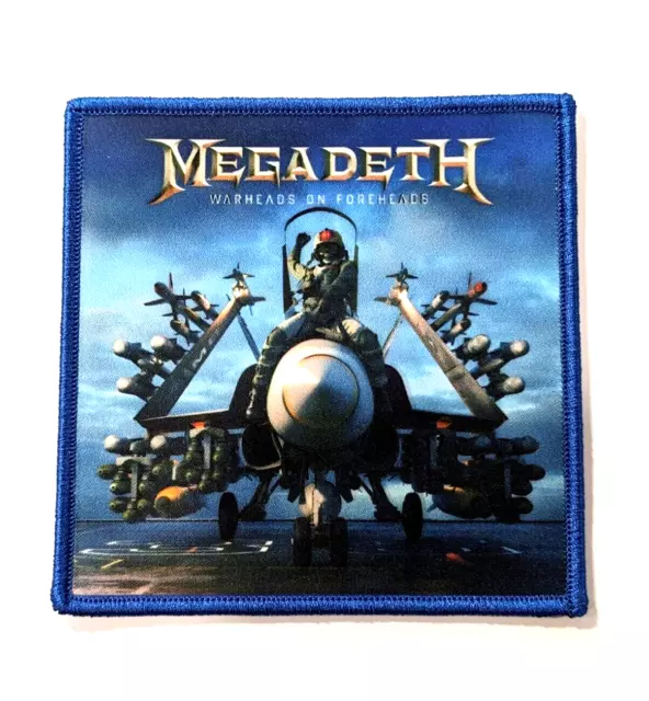 Megadeth Warheads On Foreheads SEW / Iron ON Patch Thrash Heavy Metal Rock Badge