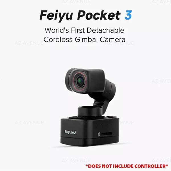 Feiyu Pocket 3 Detachable Cordless Gimbal Camera HD 4K Magnetic Wearable Cam AU 3