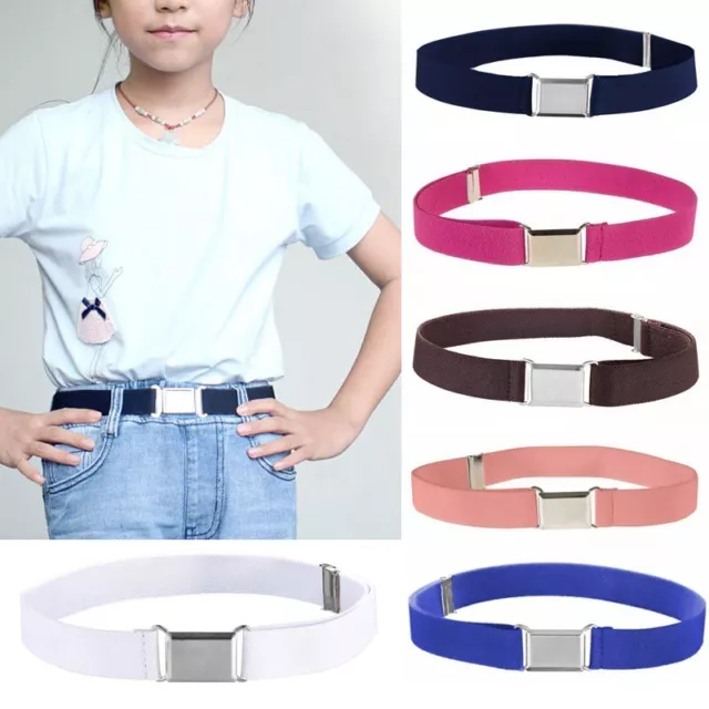 Toddler Boy Kids Buckle Belt Adjustable Elastic Children Buckle Belts Waistband