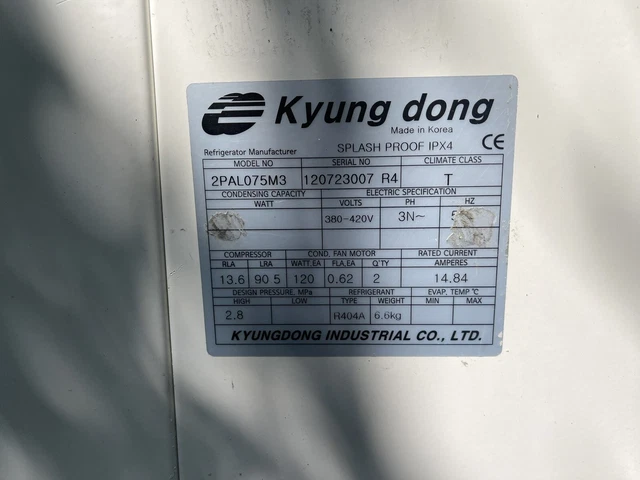 7.5hp Freezer Room System For Cold room Blast Chiller