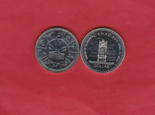 Two Canada Silver Dollar Coins Dated 1977 & 1978 In Mint Condition