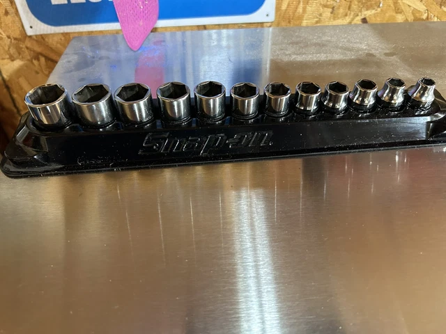 Snap on 212FSMY 12 pc 3/8 Dr. 6-Point Metric Shallow Socket Set 8-19 - NEW