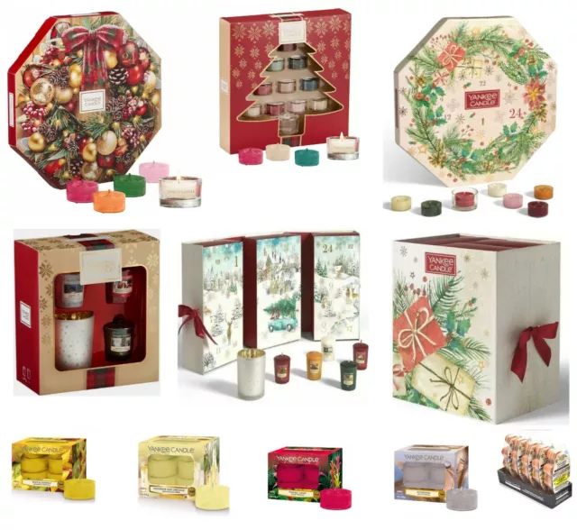 New Yankee Candle Advent Calendar 24 Tea Light, Christmas Gift Set, UK Stock