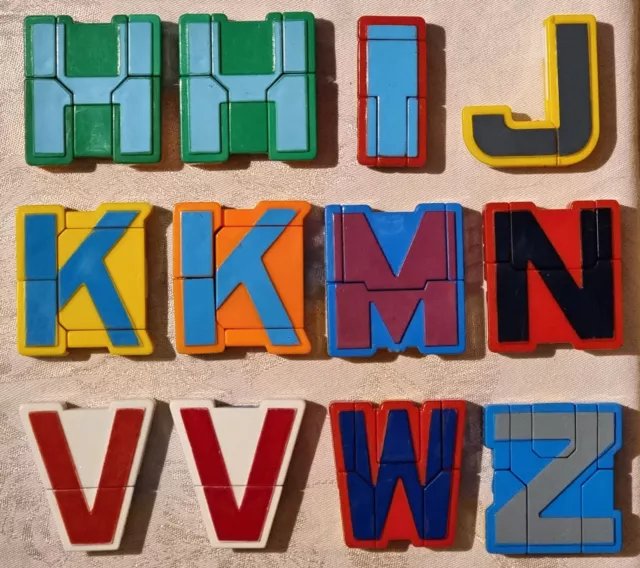 Transformers Vintage ALPHA-BOTS Alphabet Letters (you choose the letter)