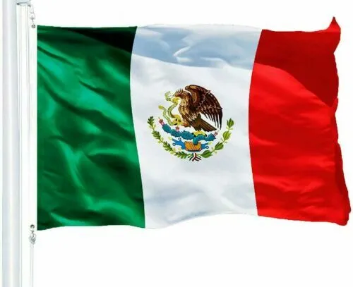 MEXICO Flag 3X5 150D NYLON MEXICAN Banner Indoor Outdoor Grommet