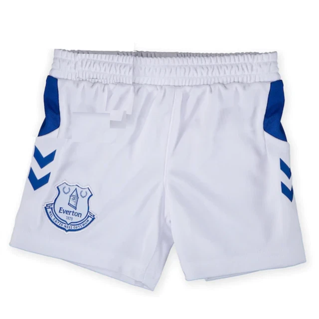 Kit calcio per bambini Everton (taglia 12-18M) kit pantaloncini e calzini per la casa Hummel - nuovo