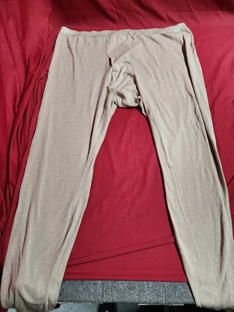 USGI Tan NOMEX Flame Resistant Cold Weather Base Layer Drawers XX-LARGE LONG