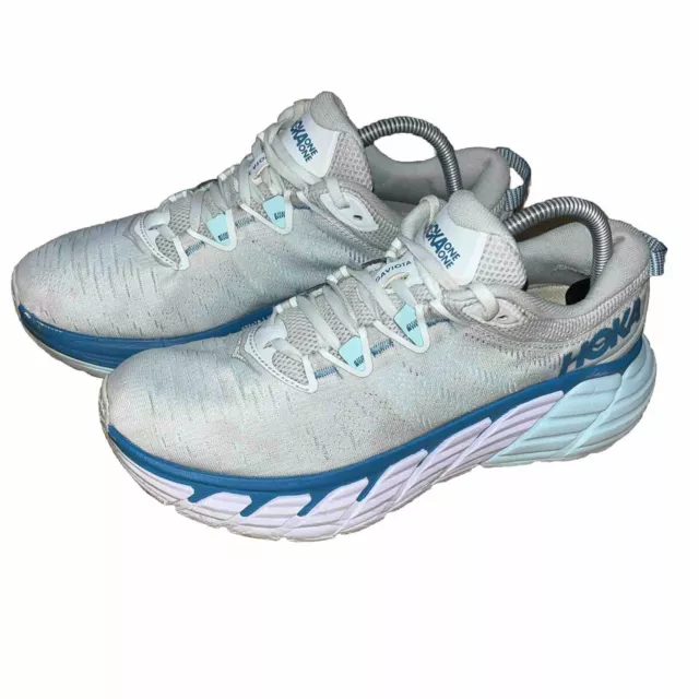 HOKA ONE ONE Womens Gaviota 3 Blue Pink Running Shoes Size 10 B ...