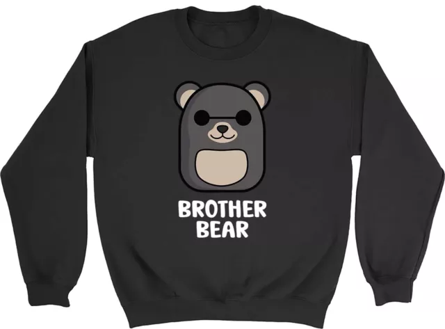 Felpa Bear Family Brother uomo donna maglione regalo