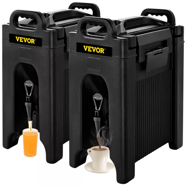 VEVOR 2X Insulated Beverage Dispenser Holder 38L Hot/Cold Drink Dispenser Pot