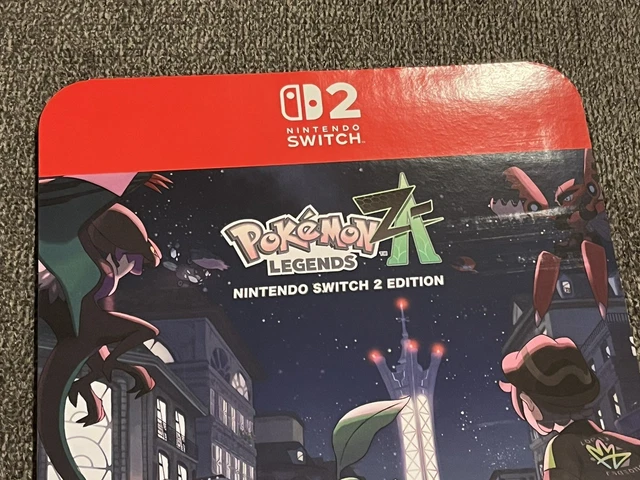 POKEMON LEGENDS ZA Nintendo Switch 2 Display Cardboard Promo Merch ...