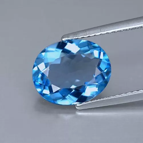 Masterpiece Collection: Oval Genuine (Natural) Swiss Blue Topaz (5x3-20x15mm)