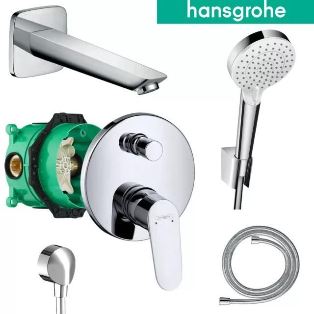 Hansgrohe Unterputz Focus Badewannenarmatur Armatur Set Wanne iBox Wanneneinlauf