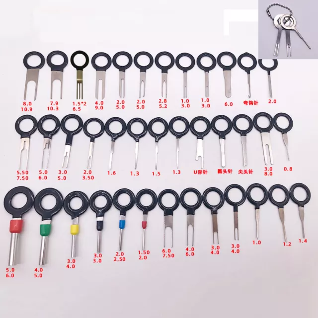 100Pc Pin Ejector Wire Kit Extractor Auto Terminal Removal Connector Puller  Tool