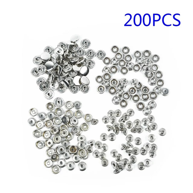 METAL BUTTON PUSH button push button heavy load rivets 200 pcs 15mm £11 ...