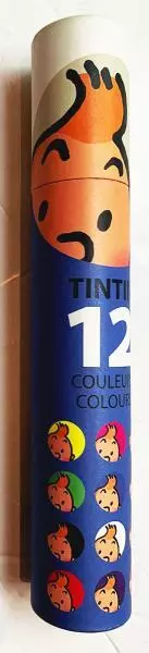 Tintin (divers) Boîte crayons de couleurs Moulinsart 2015 (Hergé) (Neuf)