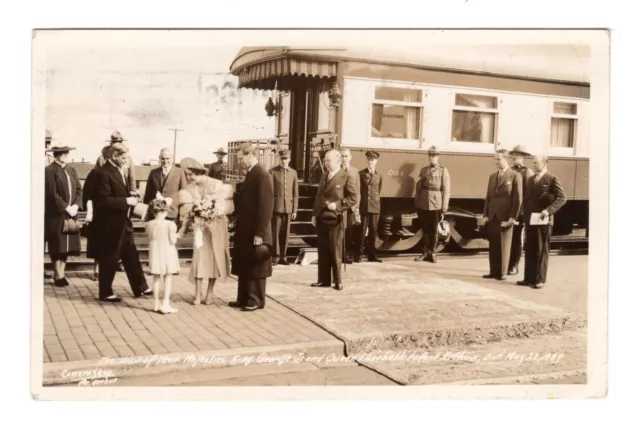 Canada ONT Ontario - Port Colborne 1939 Royal Visit - RPPC Photo Postcard - Used