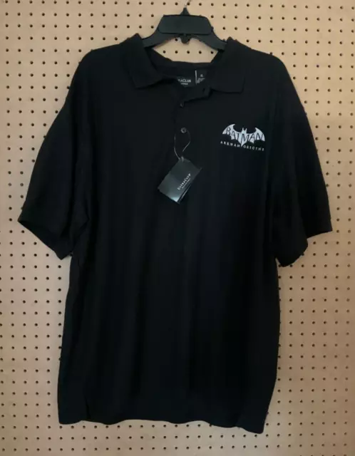 BATMAN ARKHAM ORIGINS Video Game Employee Polo T Shirt Size XL 2013 WB ...