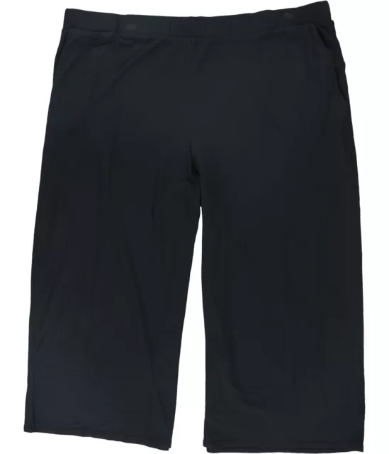 Skechers Womens Resort Wide-Leg Casual Cropped Pants, Black, 3X Skechers Womens Resort Wide-Leg Casual Cropped Pants, Black, 3X
