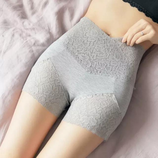 Sexy Bragas de Verano para Mujer Cintura Alta Pantalones Cortos Bajo Encaje Ropa Interior de Seguridad 2