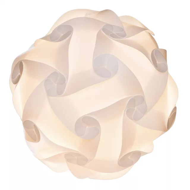 Lampenschirm DIY Weiß Puzzle Lampe Schirm Hängelampe Stehlampe Rund 15 Designs