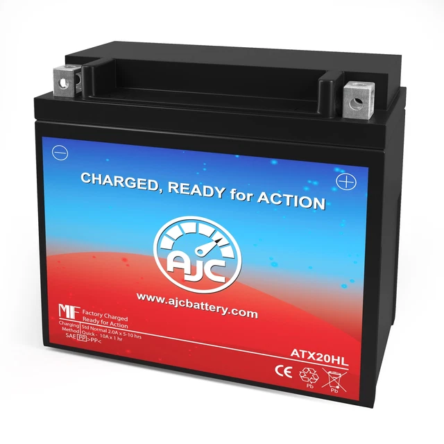 thumbnail interactive-video image 1 of SigmasTek STX14L-BS AGM Battery – 12V, 200 CCA, 12Ah SLA Replacement For Harley-Davidson Sportster XL 1200CC (2004-2020) 1 of 5