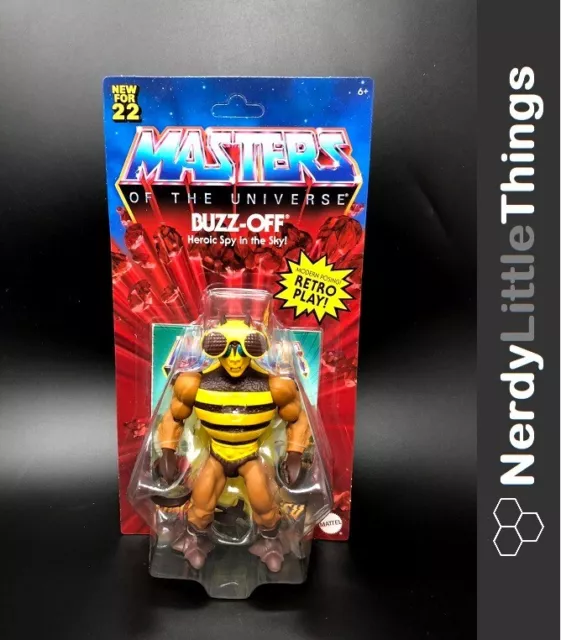 Masters of the Universe Origins - MOTU - Wave 7 - Buzz Off - US-Card New for 22