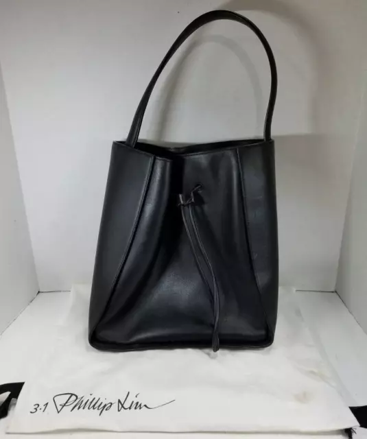 3.1 Phillip Lim Soleil Small Bucket Dawstring Bag in Black