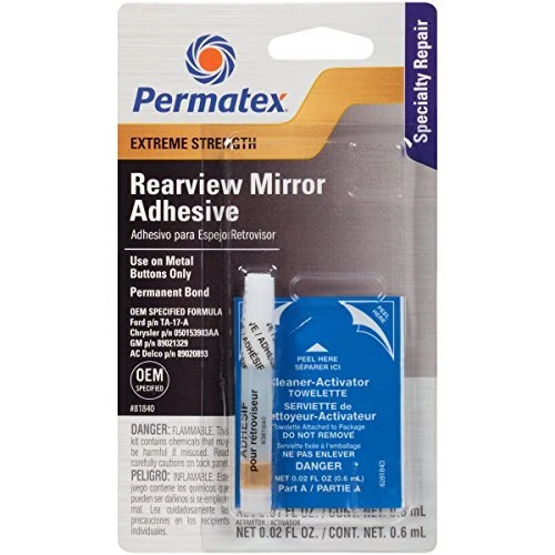 Permatex 81840 Extreme Rearview Mirror Profressional Strength Adhesive Kit  W...
