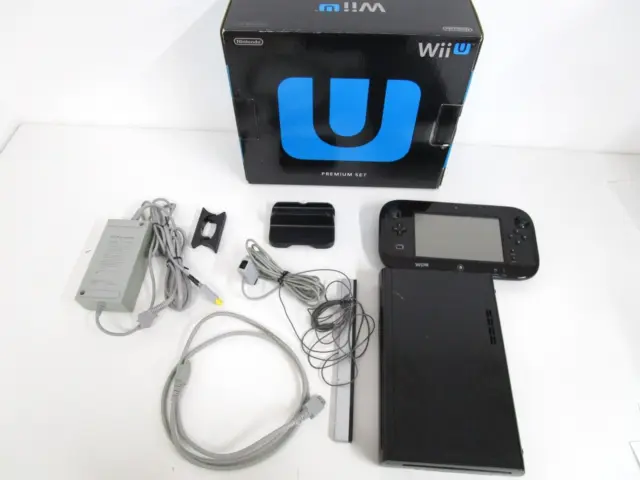 Nintendo Wii U 32GB Console Deluxe Set - Black for sale online