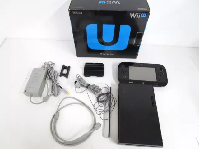 Nintendo Wii U Black Premium 32GB Box Console KURO [BOX]