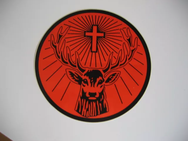 Jagermeister Sticker 8" Rudi Sticker Orange/Black Jägermeister