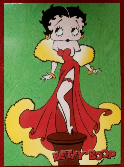 BETTY BOOP - Card #34 - RED DRESS WITH FAKE FUR TRIM 3.99 - PicClick UK