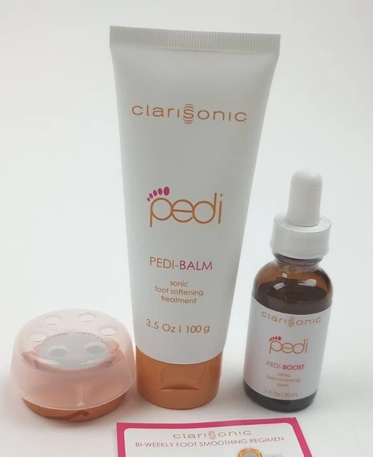 Juego Clarisonic Pedi Nuevo en Caja - Pedicura para pies - Disco suavizante, Peeling y Pedi-Bálsamo