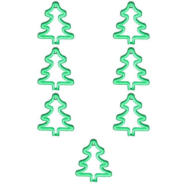 7 PCS MODELING Light Green Tree Neon Signs Christmas Lamp Decor Scene £