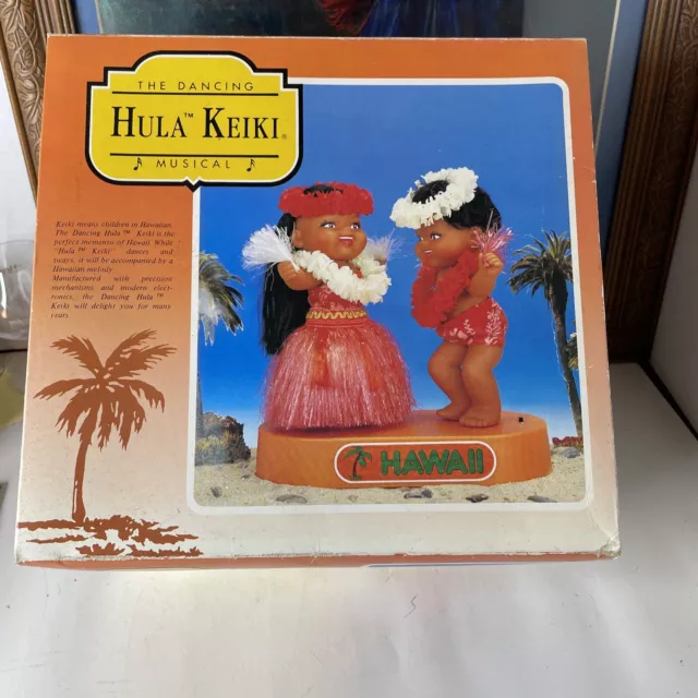 Vintage 1987 10" Dancing Hula Keiki Hawaiian Musical Untested Never Used