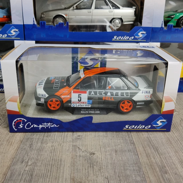 Voiture Solido Bmw E30 M3 Group A Rallye Ypres 1990 #5  1:18 Neuf B.  S1801519 3