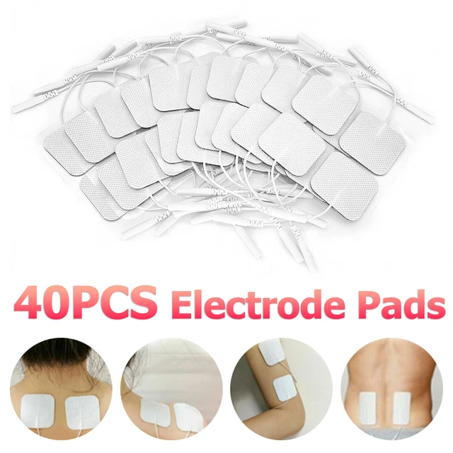 40 TENS ELECTRODE Pads EMS Replacement Unit 7000 3000 2x2 Muscle