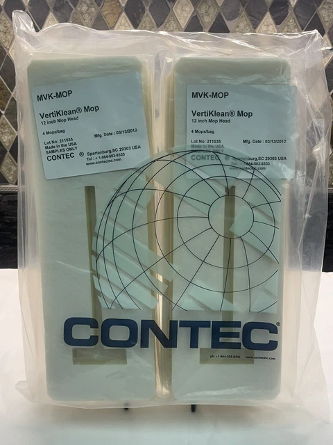 Contec VertiKlean Mop Head MVK-MOP 12” mop heads (4)